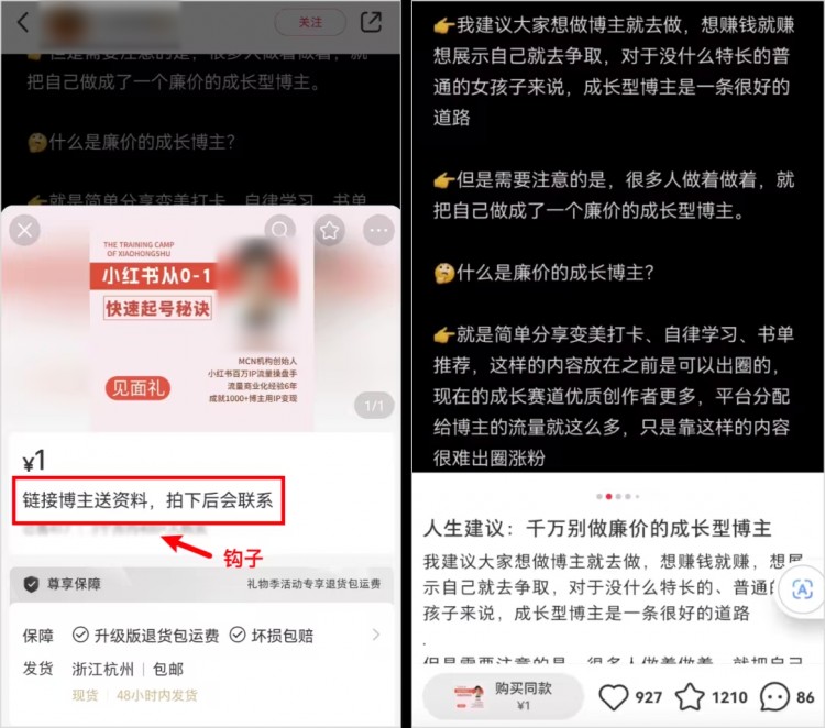 小红书粉丝不到1000但是月入五位数